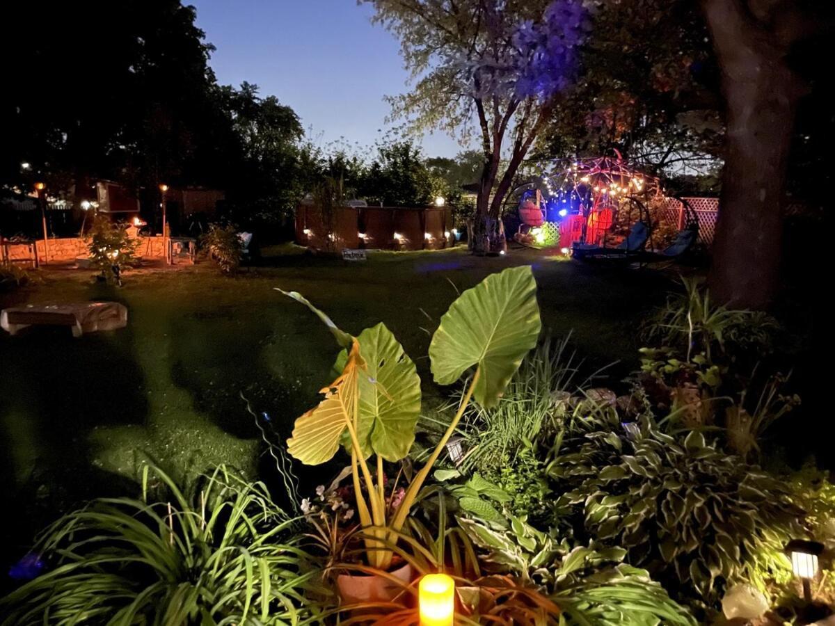Schaumburg Paradise Oasis With A Secret Garden And Private Pool ภายนอก รูปภาพ
